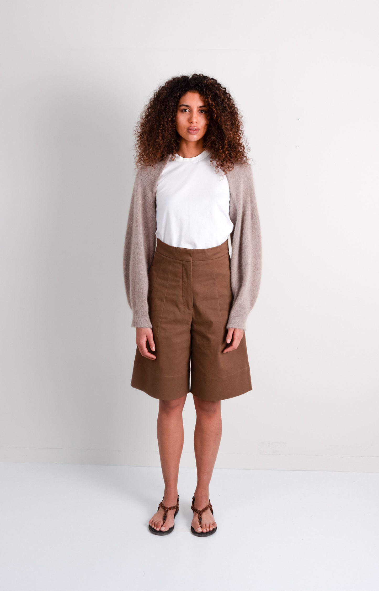 Brushed jersey boyfriend shirt