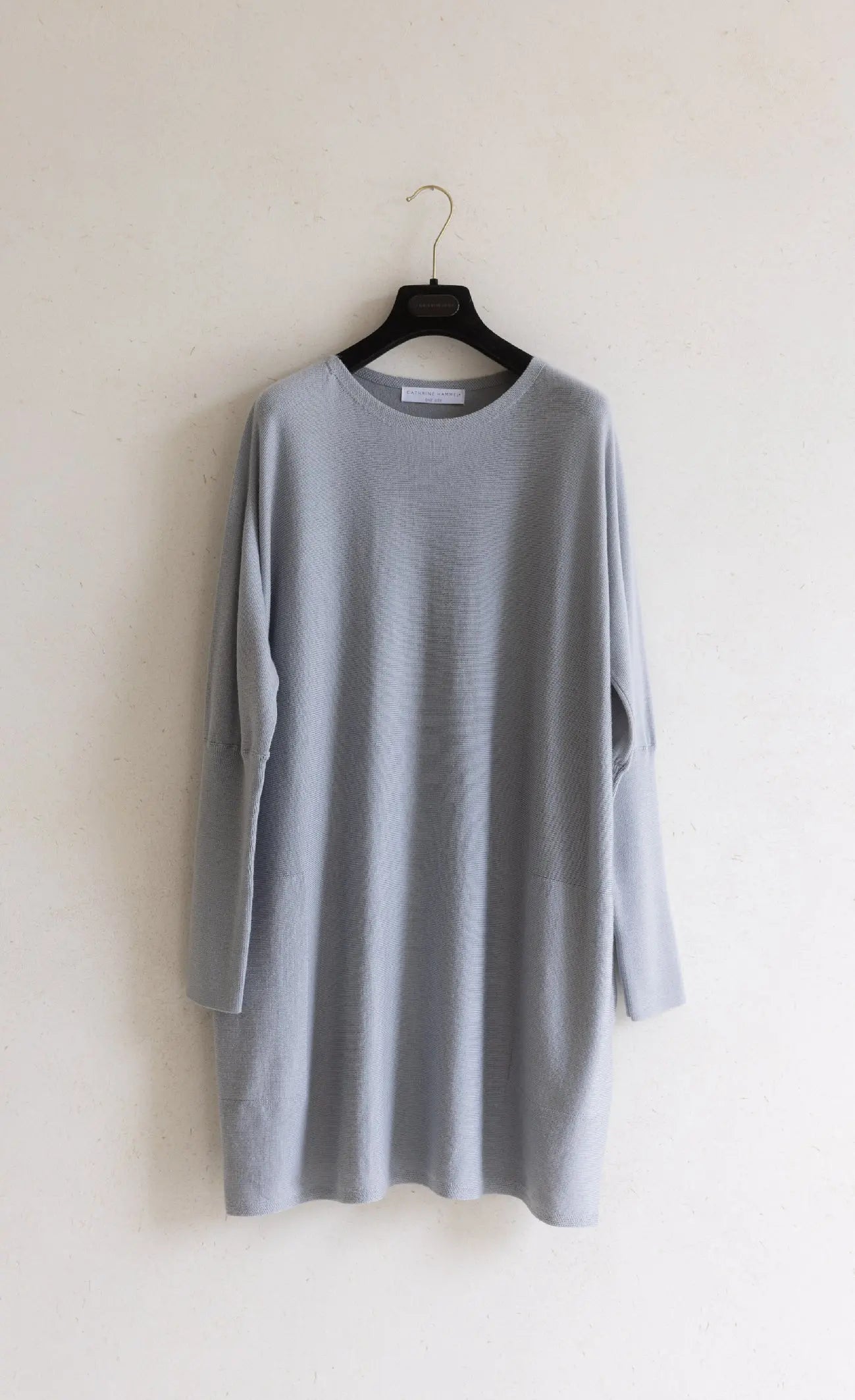 Merino long wide crewneck