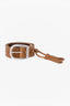 Leather tassel belt