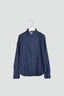 Denim Blouse with rounded collar - NEW