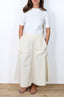 Poplin Long skirt with pockets - NEW