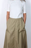 Poplin Long skirt with pockets - NEW