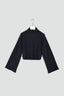 Merino Cropped Turtleneck Sweater - NEW