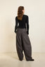 Tailored wool barrel pants - NEW