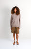 Fox wool yarn Crewneck sweater - NEW