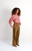 Silk cotton blouse w/ collar - NEW