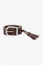Leather tassel belt