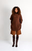 Fox wool yarn Poncho