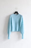 Brushed cashmohair petit crewneck