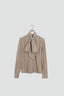 Linen blouse with bow - NEW