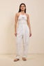 White Striped OV Pants - NEW