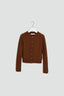 Pure cashmere ribbed petit cardigan ㅤ