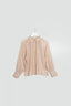 Silk cotton blouse w/ collar - NEW