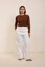 Pure cashmere ribbed petit cardigan ㅤ