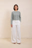 Pure cashmere ribbed petit cardigan