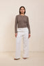Pure cashmere ribbed petit cardigan