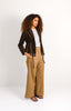 Heavy wool blazer with drawstring - NEW