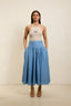 Light Denim Wide skirt - NEW