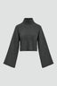 Merino Cropped Turtleneck Sweater