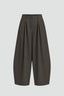 Tailored wool barrel pants - NEW