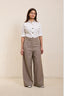 Linen Cotton Highwaist Pants - NEW