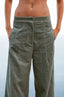 Corduroy high waist pants - STR L OG XL