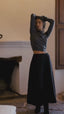 Cashmere Alpaca Long Skirt