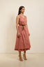 Poplin sleeveless dress - Pink Nude