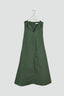 Poplin sleeveless dress - Green